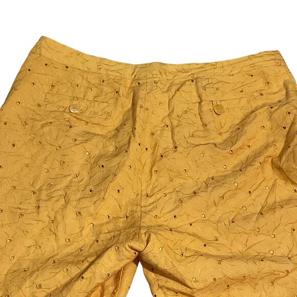 Ashley Stewart Eyelet Capri Pants Lined 18W - Picture 7 of 9